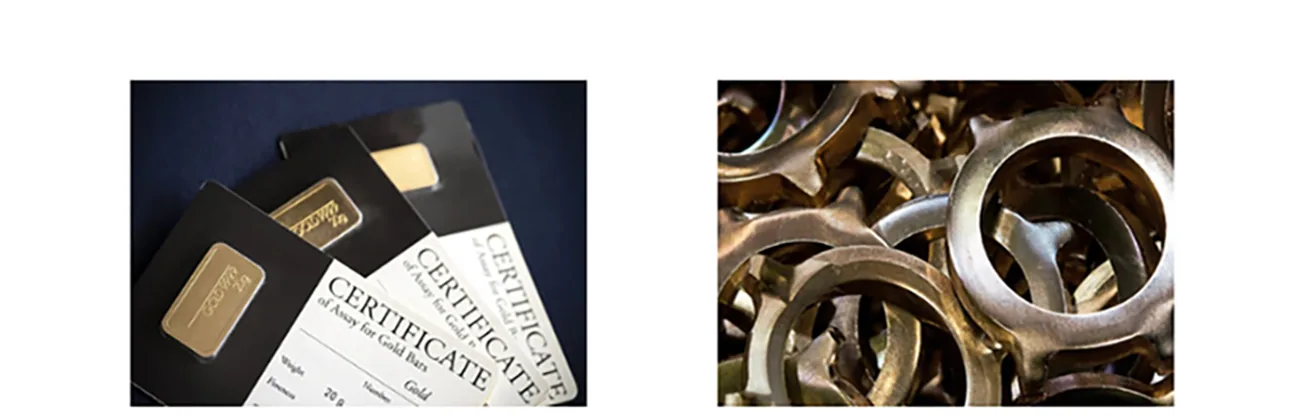 GRAM GOLD / SEMI-FINISHED PRODUCTS